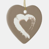 Ornement de coeur beige (Droite)