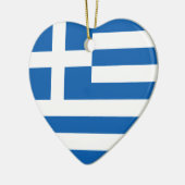 Ornement de coeur de drapeau de la Grèce (Gauche)