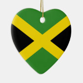 Ornement de coeur de drapeau de la Jamaïque (Droite)
