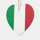 Ornement de coeur de drapeau de l'Italie (Gauche)