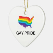ORNEMENT DE COEUR DE GAY PRIDE (Gauche)