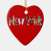 Ornement de coeur de New York (Droite)
