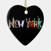 Ornement de coeur de New York (Droite)