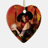 Ornement de coeur de sorcière de nuit magique (Droite)