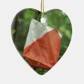 Ornement de coeur - drapeau de course (Droite)