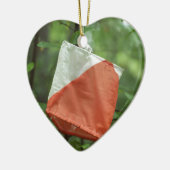 Ornement de coeur - drapeau de course (Gauche)