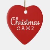 Ornement de coeur du camp de Noël (Droite)