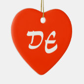 Ornement de coeur du Delaware (Droite)