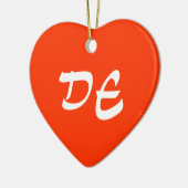 Ornement de coeur du Delaware (Gauche)