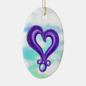 Ornement de coeur mauve (Droite)