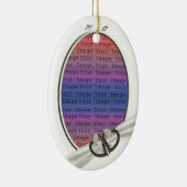 Ornement de Coeurs de Diamants Noir & Blanc (Droite)