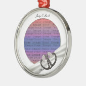 Ornement de Coeurs de Diamants Noir & Blanc (Gauche)