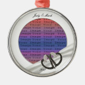 Ornement de Coeurs de Diamants Noir & Blanc (Devant)