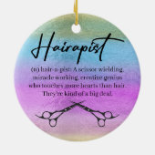 Ornement de coiffeur de Noël (Dos)