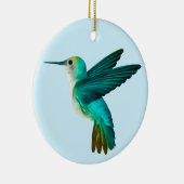 Ornement de colibri bleu vert (Droite)
