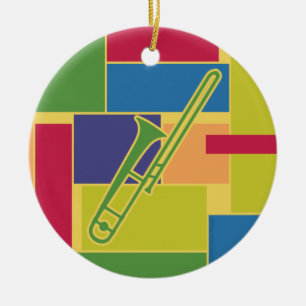 Ornement de Colorblocks de trombone