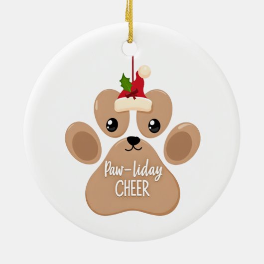 Ornement de compagnie Paw-liday Cheer (Dos)