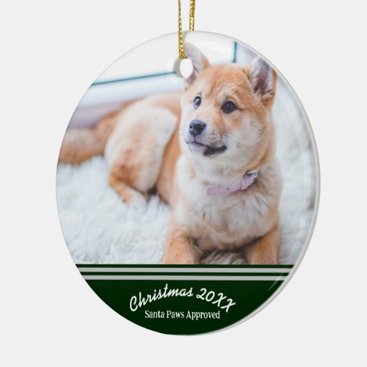 Ornement de compagnie personnalisé - Souvenir phot (Gauche)