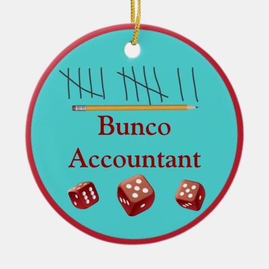 Ornement de comptable de Bunco (Devant)