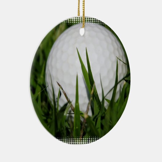 Ornement de conception de boule de golf (Droite)