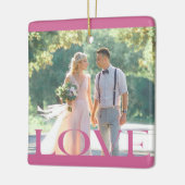 Ornement de conception de cadre LOVE typographique (Gauche)