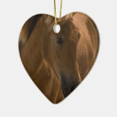 Ornement de conception de cheval de châtaigne (Gauche)