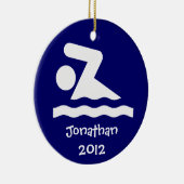 Ornement de conception de nage personnalisée (Droite)