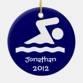 Ornement de conception de nage personnalisée (Dos)