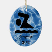 Ornement de conception de nage personnalisée (Droite)