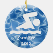 Ornement de conception de nage personnalisée (Dos)