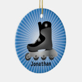 Ornement de conception de patinage en ligne (Droite)