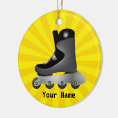 Ornement de conception de patinage en ligne (Gauche)