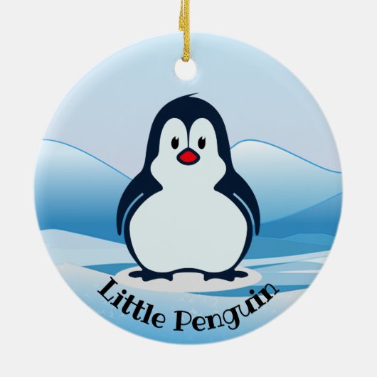 Ornement de conception de petit pingouin (Dos)