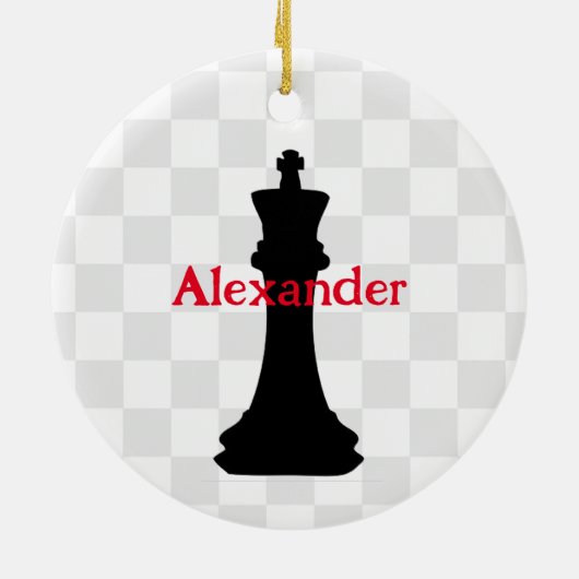 Ornement de conception de pièce d'échecs (Dos)