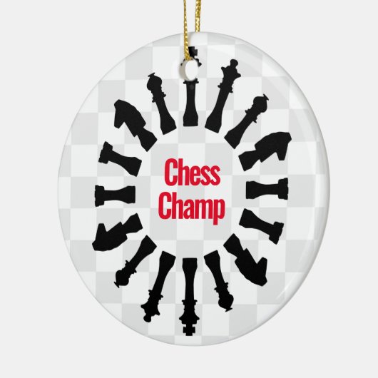 Ornement de conception de pièces d'échecs (Gauche)