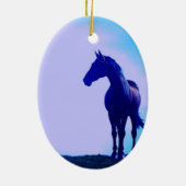 Ornement de conception de silhouette de cheval (Dos)