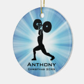 Ornement de conception d'haltérophilie personnalis (Gauche)