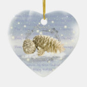 Ornement de cône de pin de Noël (Devant)