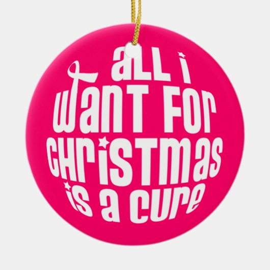 Ornement de conscience de cancer du sein (Devant)