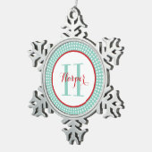 Ornement de conservation de monogrammes personnali (Vue impression)