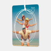 Ornement de conservation de photo personnalisé (Avant gauche)