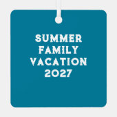 Ornement de conservation de photo personnalisé (Verso)