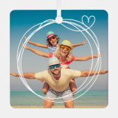 Ornement de conservation de photo personnalisé (Recto)