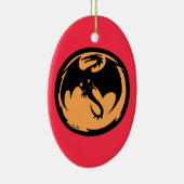 Ornement de corail d'or Dragon noir (Droite)