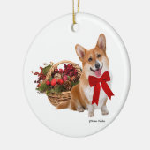 Ornement "de corgi de Noël" (Gauche)