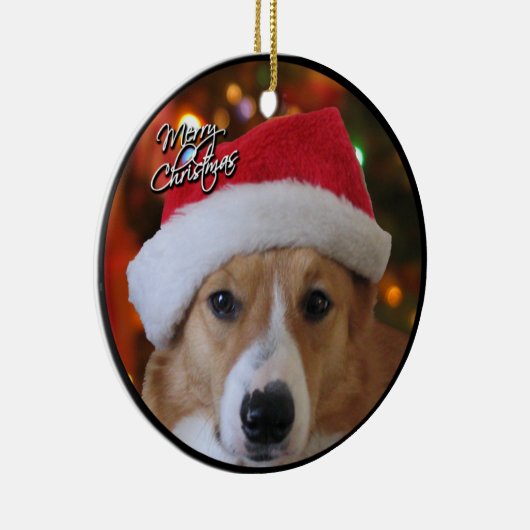 Ornement de corgi de Noël (Droite)