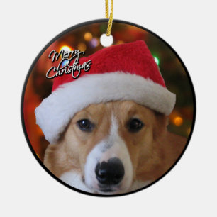 Ornement de corgi de Noël