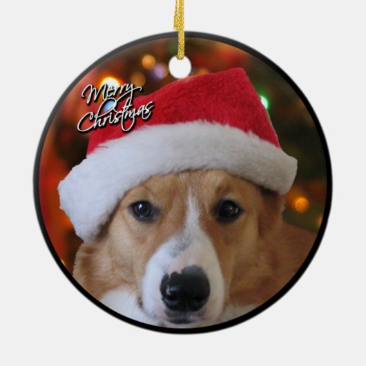 Ornement de corgi de Noël (Dos)
