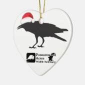 Ornement de corneille de casquette de Père Noël (Gauche)
