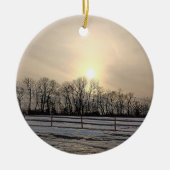 Ornement de coucher de soleil d'hiver (Devant)